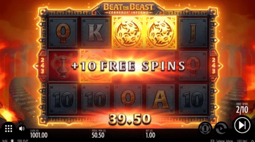 Beat the beast Cerberus Inferno free spins